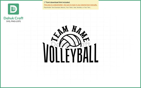 Custom Volleyball Team SVG Volleyball Mascot SVG PNG & EPS V5 SVG dahukdesign 