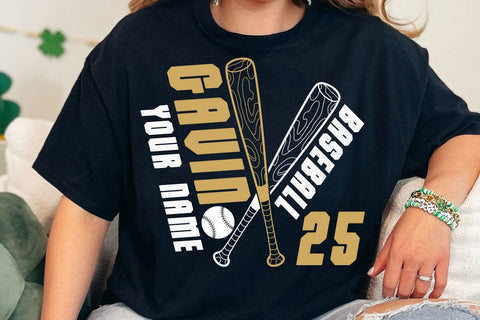 Customizable Baseball Team Template SVG: Personalize with Player Name, Number, and Mascot Svg SVG DesignDestine 