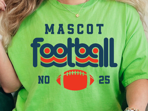 Customizable Football Team SVG, Mascot Design Svg SVG DesignDestine 