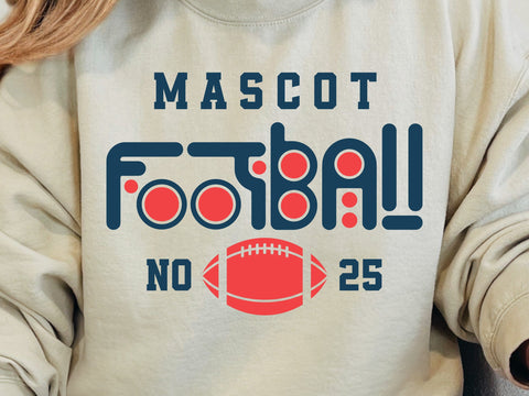 Customizable Football Team SVG, Mascot Design Svg SVG DesignDestine 