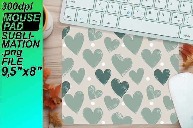 Customizable mouse desk design, perfect for gifts! , Heart Sublimation HoodArtCraft 