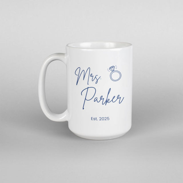 Customizable Mrs. Mug Design, Product Template and Project Card - 15oz Mug Physical Craft Express 
