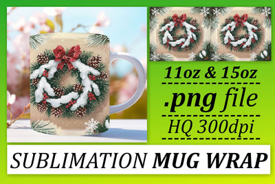 Customizable mug wrap PNGs, great for any occasion! , Christmas Sublimation afrosvg 