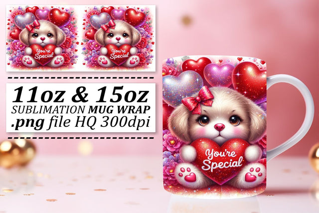 Customizable mug wrap PNGs, great for any style! , Valentines Sublimation afrosvg 