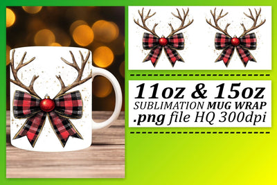 Customizable mug wrap PNGs, great for any style! , Xmas Sublimation afrosvg 
