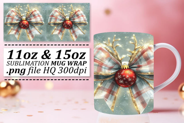 Customizable mug wrap PNGs, great for any style! , Xmas Sublimation afrosvg 