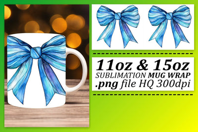 Customizable mug wraps, express your creativity! , Bow Sublimation afrosvg 