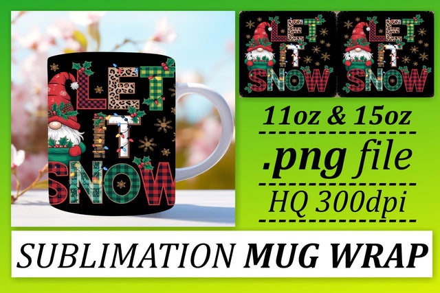 Customizable mug wraps, express your creativity! , Gnomes Sublimation afrosvg 