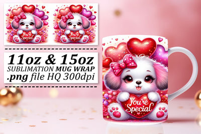 Customizable mug wraps, express your unique flair! , Valentines Sublimation afrosvg 
