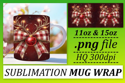 Customizable mug wraps, express your unique flair! , Xmas Sublimation afrosvg 