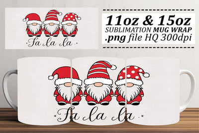 Customizable mug wraps, unleash your creativity! , Xmas Sublimation afrosvg 