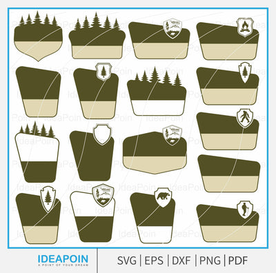 Customizable National Park Sign svg, National Park Clipart, National Park Sign Vector, National Parks Sign Outlines, Customizable Templates SVG Dinvect 