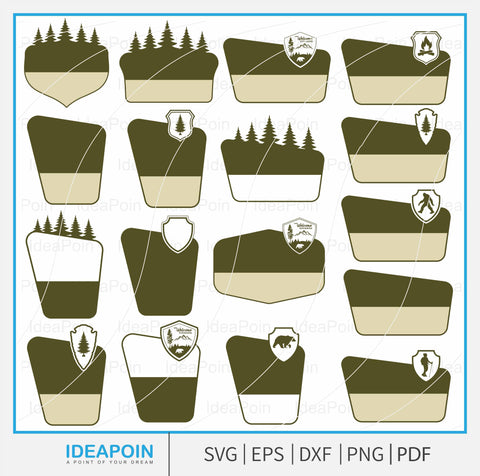 Customizable National Park Sign svg, National Park Clipart, National Park Sign Vector, National Parks Sign Outlines, Customizable Templates SVG Dinvect 