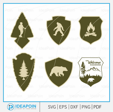 Customizable National Park Sign svg, National Park Clipart, National Park Sign Vector, National Parks Sign Outlines, Customizable Templates SVG Dinvect 