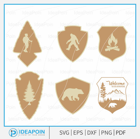 Customizable National Park Sign svg, National Park Clipart, National Park Sign Vector, National Parks Sign Outlines, Customizable Templates SVG Dinvect 