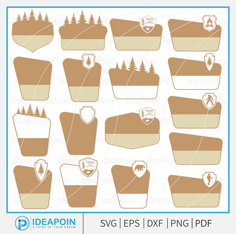 Customizable National Park Sign svg, National Park Clipart, National Park Sign Vector, National Parks Sign Outlines, Customizable Templates SVG Dinvect 