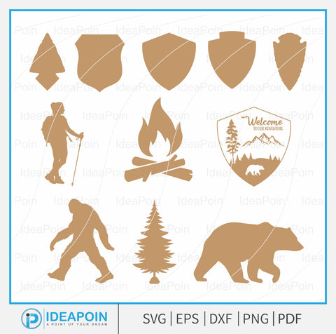Customizable National Park Sign svg, National Park Clipart, National Park Sign Vector, National Parks Sign Outlines, Customizable Templates SVG Dinvect 