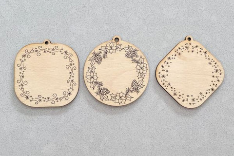 Customizable Ornaments Laser SVG File SVG Crafting With Brenna 