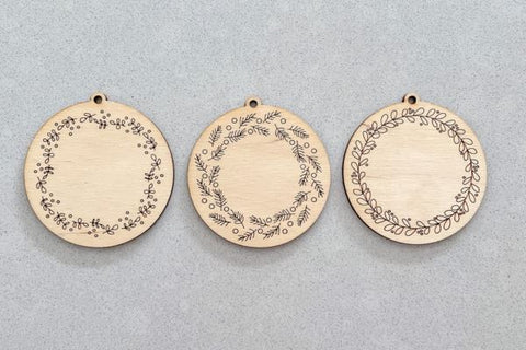 Customizable Ornaments Laser SVG File SVG Crafting With Brenna 