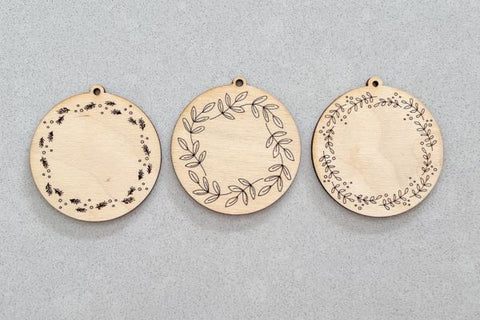 Customizable Ornaments Laser SVG File SVG Crafting With Brenna 