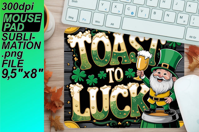 Customizable PNG for mouse pads, unleash creativity! , St Patrick Sublimation HoodArtCraft 
