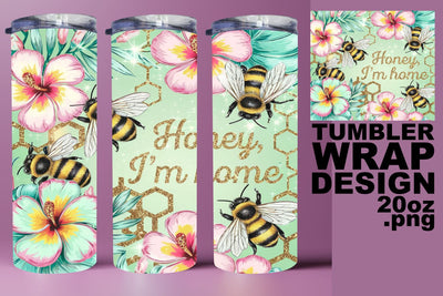 Customizable tumbler wrap, ideal for personal use! , Bee Sublimation HoodArtCraft 