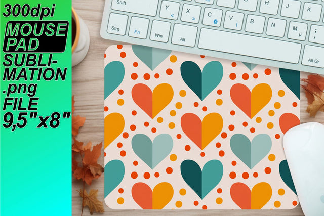 customize with ease! , Sublimation-ready mouse mats, Heart Sublimation HoodArtCraft 