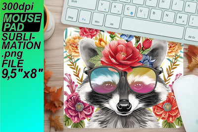 customize your mouse pad now! , Sublimation-ready PNG, Raccon Sublimation HoodArtCraft 