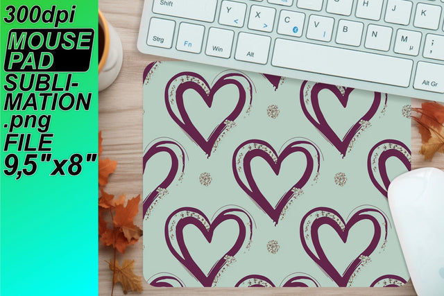 Customize your mouse pad, perfect for sublimation! , Heart Sublimation HoodArtCraft 
