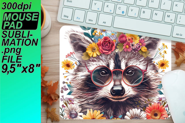 Customize your mouse pad, perfect for sublimation! , Raccon Sublimation HoodArtCraft 