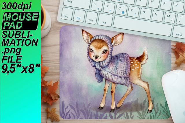 Customize your mouse pad with vibrant sublimation designs! , Animals Sublimation HoodArtCraft 