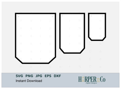 Cut Corners Banner SVG PNG Cut EPS File SVG HarperNCo 