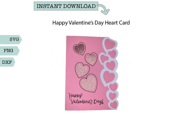 Cut out Card SVG-Happy Valentine’s Day SVG Sharia Morton Designs 