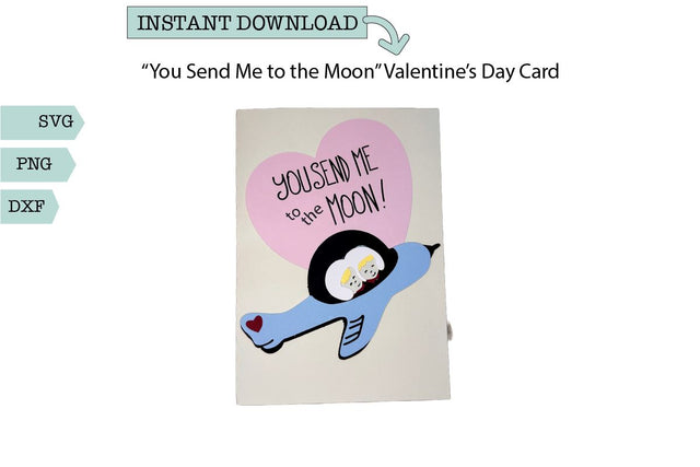 Cut Out Card SVG-You Send Me Valentine's Card SVG Sharia Morton Designs 