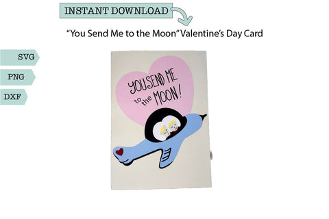 Cut Out Card SVG-You Send Me Valentine's Card SVG Sharia Morton Designs 