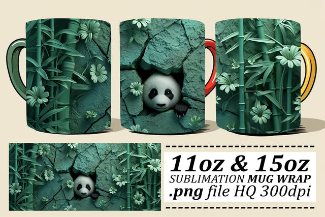 Cute 3D Animal Mug Collection for Sublimation Sublimation afrosvg 