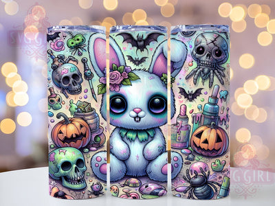 Cute And Creepy 20oz Tumbler Wrap Sublimation Design, Straight Tapered Tumbler Wrap, Pastel Goth Tumbler Png, Instant Digital Download Sublimation SvggirlplusArt 