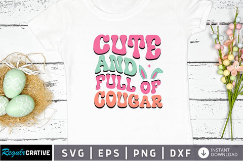 Cute and full of cougar Svg Design SVG Regulrcrative 