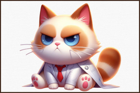 Cute and Funny Grumpy Cat Clipart Bundle Sublimation designartist 