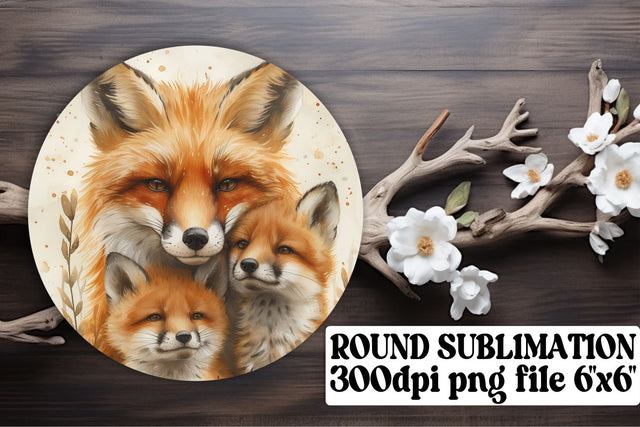 Cute Animal Mom & Baby Sublimation Variety - Round, Circle, Keychain, Coaster Sublimation afrosvg 