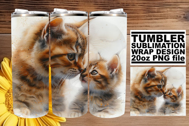 Cute Animal Mommy & Me Tumbler: Mom's Day Happiness Sublimation afrosvg 