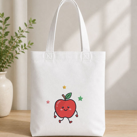 Cute Apple Character Machine Embroidery Design – Back to School Apple Embroidery File Embroidery/Applique DESIGNS PatternFeed8 