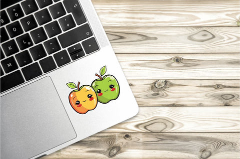 Cute apple couple stickers Bundle Sublimation Regulrcrative 