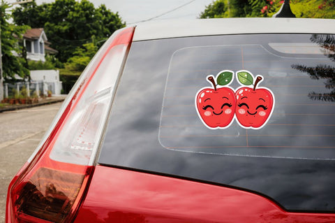 Cute apple couple stickers Bundle Sublimation Regulrcrative 