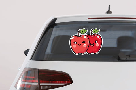 Cute apple couple stickers Bundle Sublimation Regulrcrative 