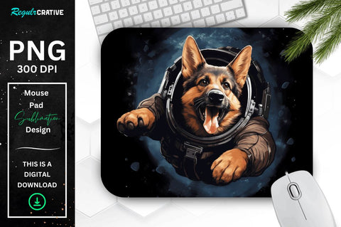 Cute Astronaunt Dog Mouse Pad Bundle Sublimation Regulrcrative 