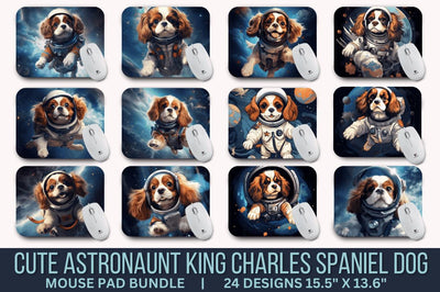 Cute Astronaunt Dog Mouse Pad Bundle Sublimation Regulrcrative 