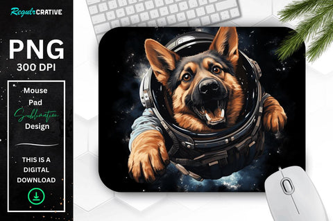 Cute Astronaunt Dog Mouse Pad Bundle Sublimation Regulrcrative 