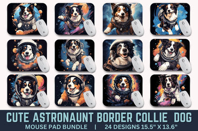 Cute Astronaunt Dog Mouse Pad Bundle Sublimation Regulrcrative 