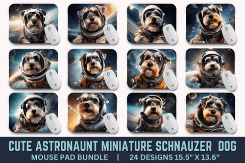Cute Astronaunt Dog Mouse Pad Bundle Sublimation Regulrcrative 